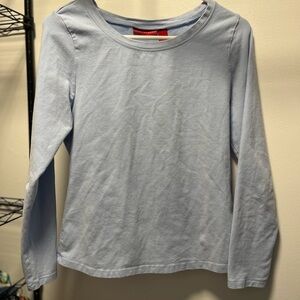 Gloria Vanderbilt light blue top